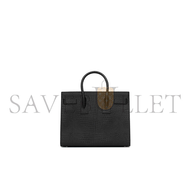 YSL SAC DE JOUR IN CROCODILE-EMBOSSED LEATHER SMALL 378299DND1N1000 (32*25.5*15.5cm)